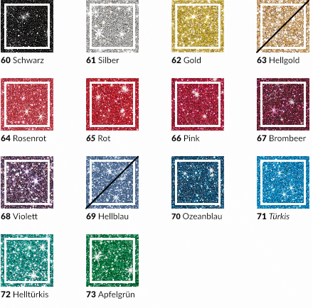 Zellulose GlitzerFarben
